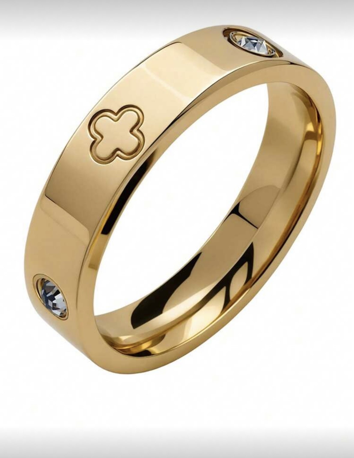 stylish gold-plated ring